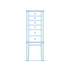 Furniture Jewelry Armoires Kiara Jewelry Armoire Vinyl Svg File, Free Vectors File